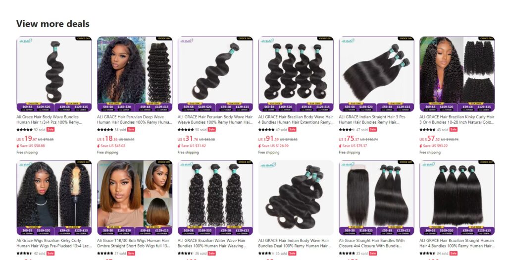 good aliexpress hair vendors