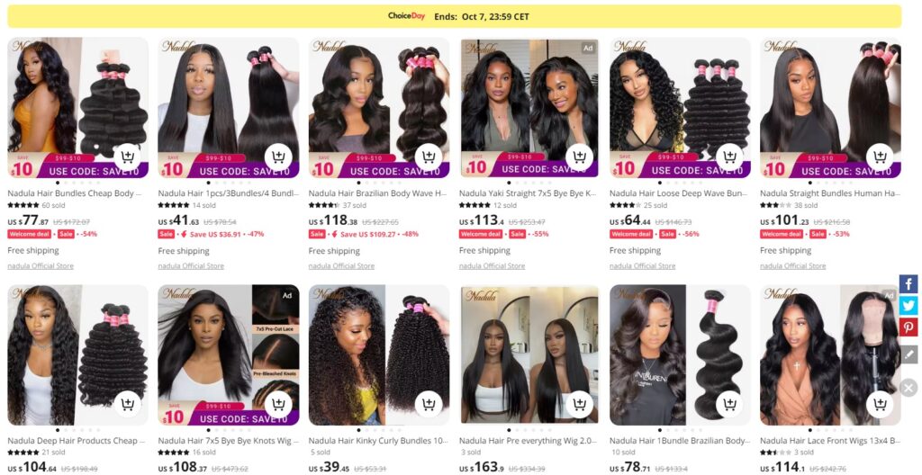 good aliexpress hair vendors