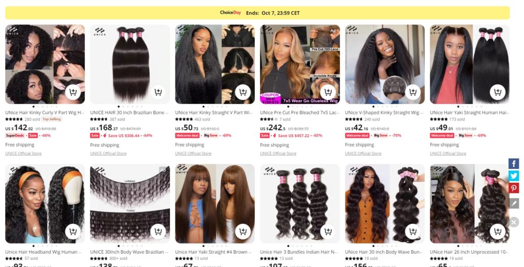 good aliexpress hair vendors