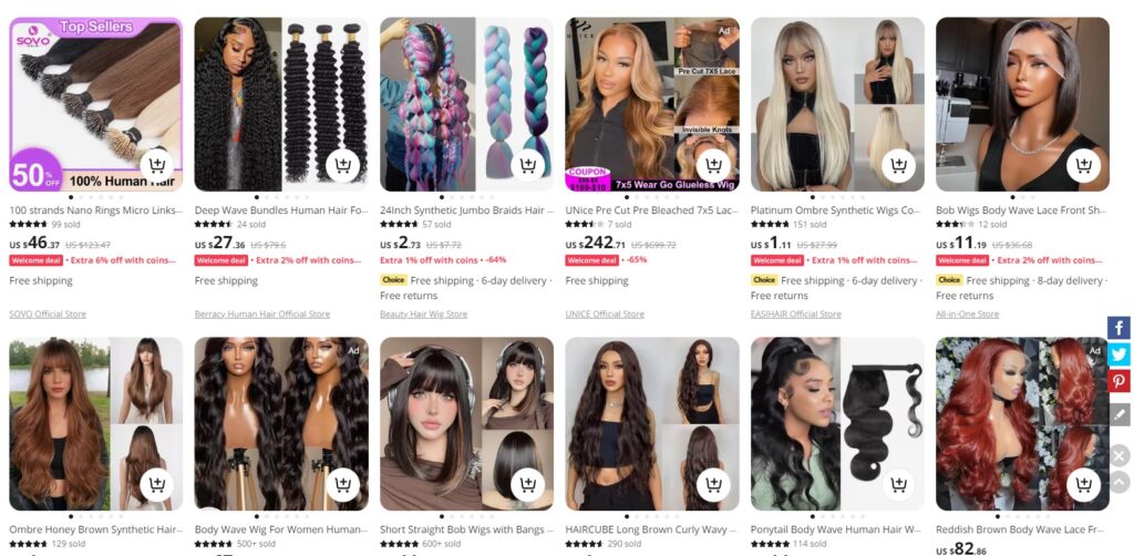 good aliexpress hair vendors