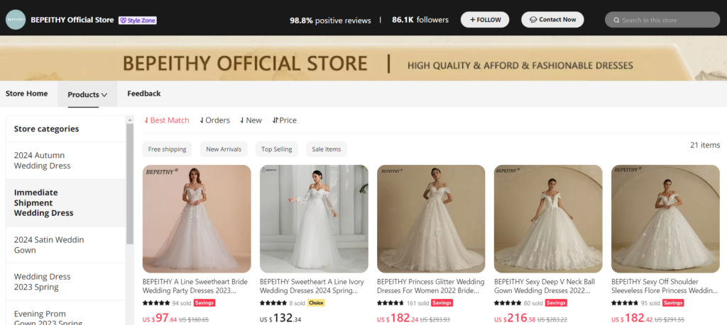 aliexpress wedding dress reviews