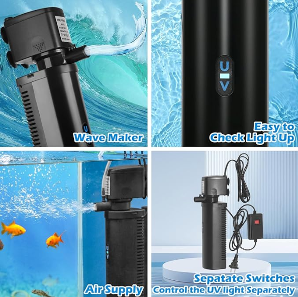 Taraium submersible aquarium UV filter instructions